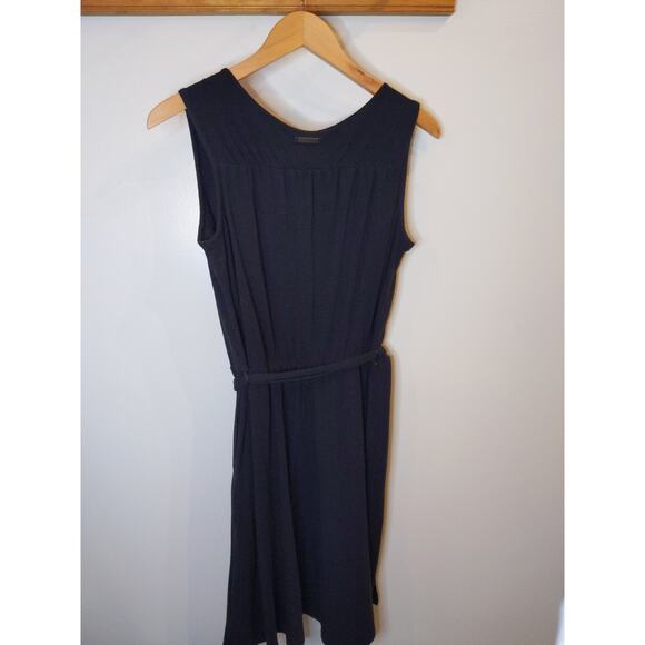 EXOFFICIO Women's Black Sleeveless Dress Medium Travel Wrinkle Resistant Tie - Picture 2 of 7